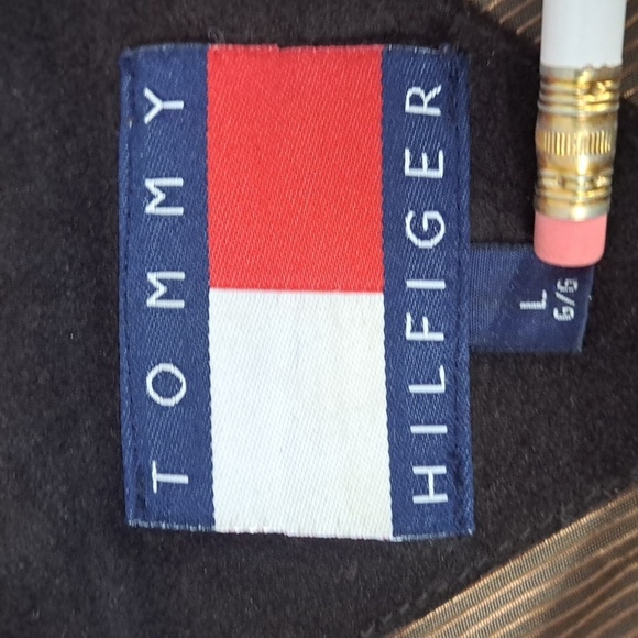 Vintage Tommy Hilfiger chocolate brown full zipper LG casual leather jacket - Picture 6 of 9